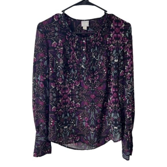 Converse Allstar Floral Long Sleeve Blouse - Picture 1 of 4